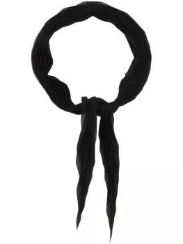 AMI Paris плиссированный шарф, черный