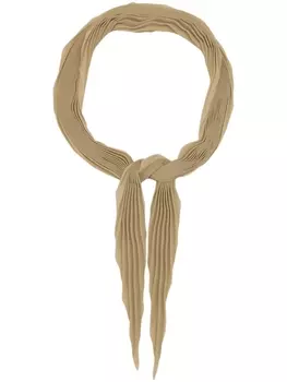 AMI Paris плиссированный шарф, зеленый