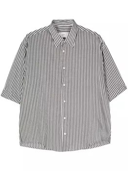 AMI Paris полосатая рубашка, черный