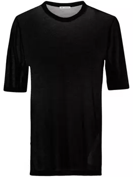 AMI Paris полупрозрачная футболка из лиоцелла