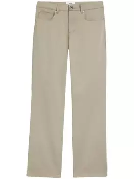 AMI Paris прямые брюки, нейтральный цвет