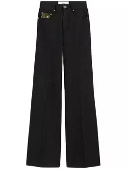 AMI Paris расклешенные джинсы, черный