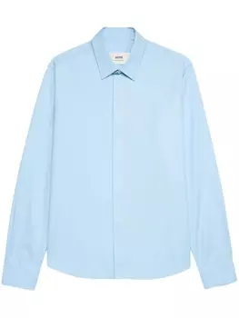 AMI Paris рубашка на пуговицах, синий