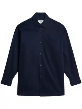 AMI Paris рубашка с логотипом, синий