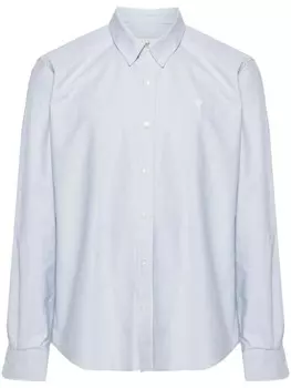 AMI Paris рубашка с монограммой Ami de Coeur, синий