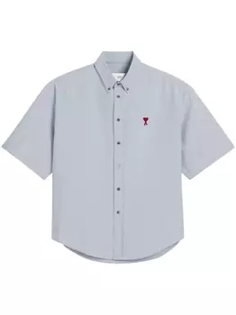 AMI Paris рубашка с монограммой Ami de Couer, синий