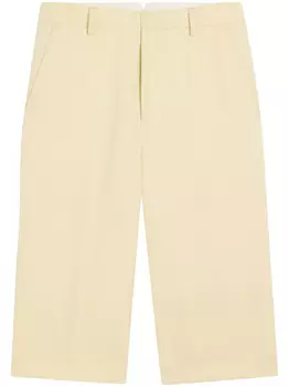 AMI Paris шерстяные шорты-бермуды, желтый