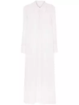 AMI Paris шифоновое платье макси