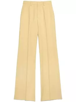AMI Paris широкие брюки из вирджинской шерсти, желтый