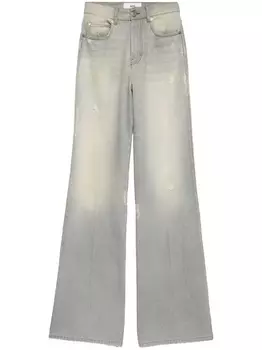 AMI Paris широкие джинсы из органического хлопка, серый