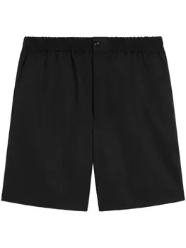 AMI Paris шорты с эластичным поясом, черный