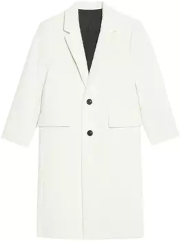 AMI Paris single-breasted coat, белый