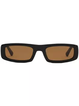 AMI Paris солнцезащитные очки в прямоугольной оправе, черный