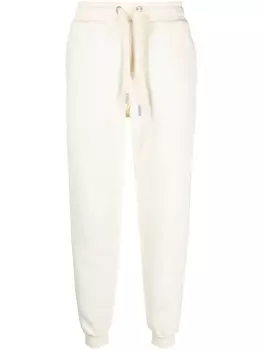 AMI Paris спортивные брюки с кулиской и нашивкой-логотипом, белый