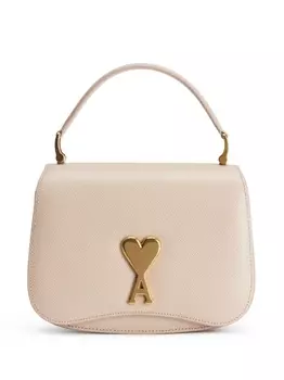 AMI Paris сумка на плечо с логотипом, нейтральный цвет