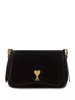 AMI Paris сумка на плечо с монограммой Ami de Coeur, черный