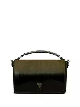 AMI Paris сумка-тоут Lunch Box, зеленый