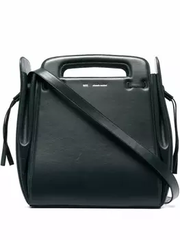 AMI Paris сумка-тоут с логотипом, зеленый