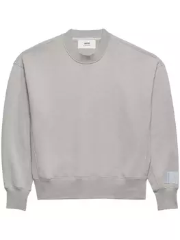 AMI Paris толстовка с логотипом, серый