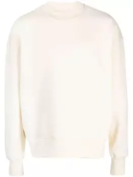 AMI Paris толстовка с вышитым логотипом, серый