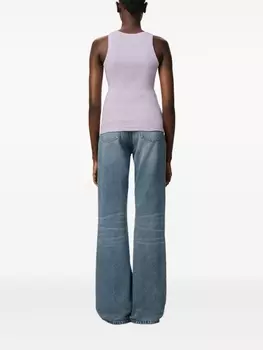 AMI Paris топ с монограммой Ami de Coeur, фиолетовый