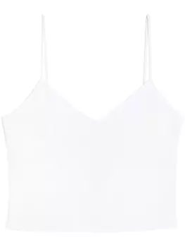 AMI Paris топ с V-образным вырезом, белый
