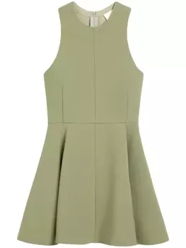 AMI Paris юбка мини из вирджинской шерсти, зеленый