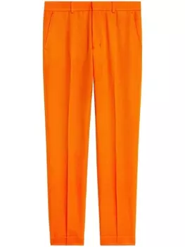 AMI Paris узкие брюки строгого кроя, оранжевый
