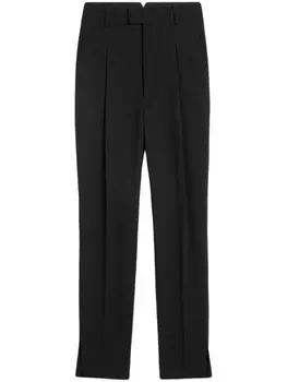 AMI Paris зауженные брюки с завышенной талией, черный