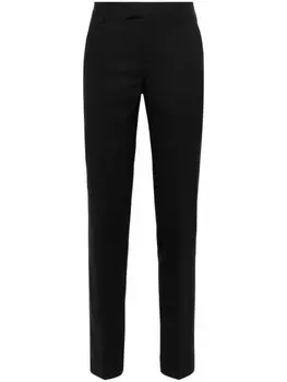 AMI Paris зауженные брюки с завышенной талией, черный