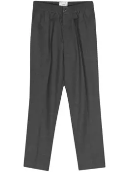 AMI Paris зауженные брюки средней посадки, серый