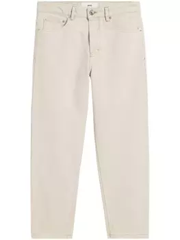 AMI Paris зауженные джинсы с нашивкой-логотипом, серый