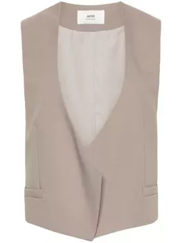 AMI Paris жилет без застежки, нейтральный цвет