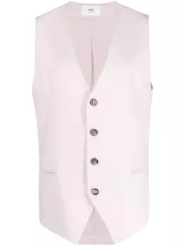 AMI Paris жилет из вирджинской шерсти, розовый
