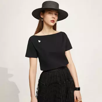 AMII Женская футболка, Черный