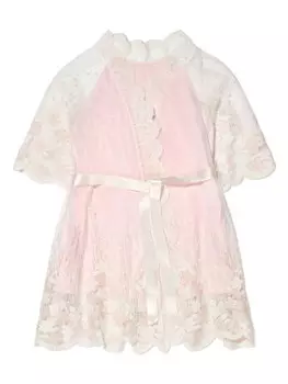 Amiki кружевной халат Claire, розовый