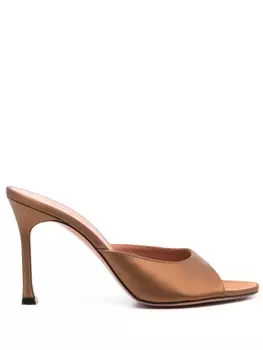 Amina Muaddi мюли Alexa 95, коричневый