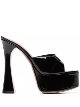 Amina Muaddi мюли Dalida 140 на платформе, черный