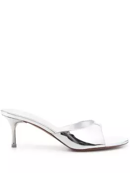 Amina Muaddi мюли Jeanne Slipper 60, серебристый