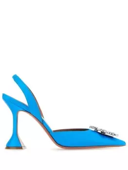 Amina Muaddi туфли Begum 95 мм, синий