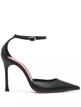 Amina Muaddi туфли Kim 105, черный