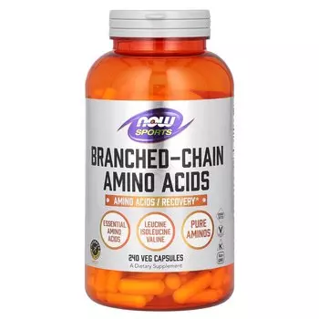Аминокислоты с разветвленными цепями NOW Foods Sports, 240 капсул