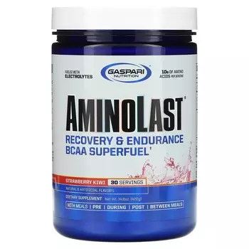 Аминоласт Восстановление и Выносливость Gaspari Nutrition BCAA Superfuel, клубника и киви