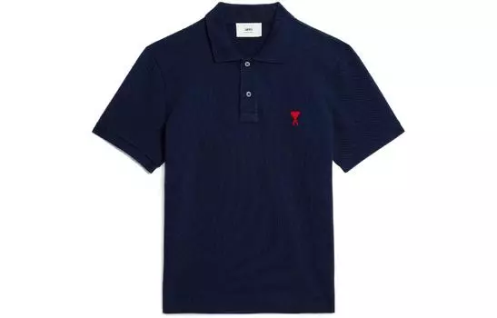 AMIPARIS Поло Ami Adc Red Heart Organic Polo