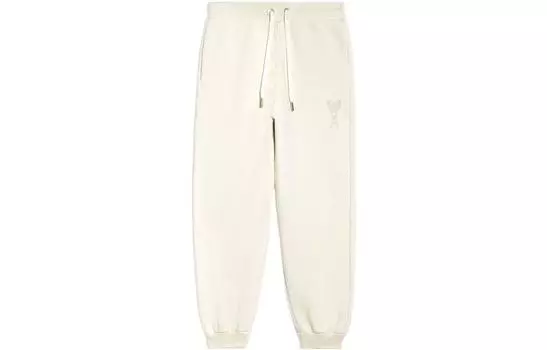 AMIPARIS Трикотажные спортивные брюки унисекс бежевого цвета