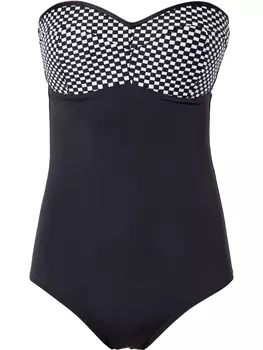 Amir Slama bandeau swimsuit, черный