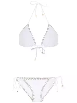 Amir Slama бикини с декоративной строчкой, белый