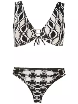 Amir Slama бикини с принтом, черный