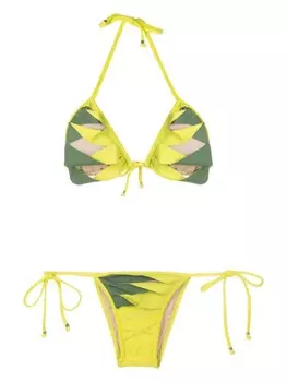Amir Slama бикини с треугольными чашками, зеленый