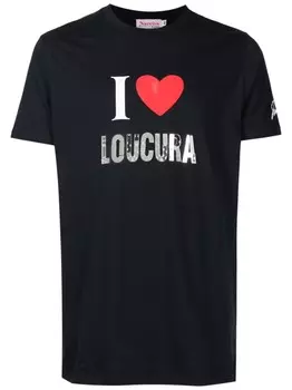 Amir Slama футболка с надписью, черный